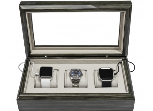 Zebra Gray Smart-Watch Box
