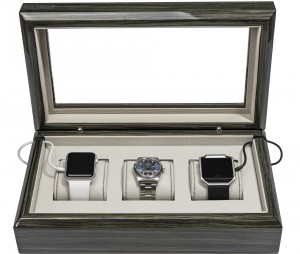 Zebra Gray Smart-Watch Box