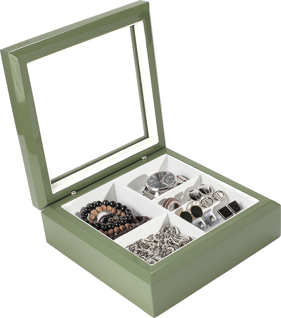 Shop Luxury Green Jewelry Storage Box OYOBox