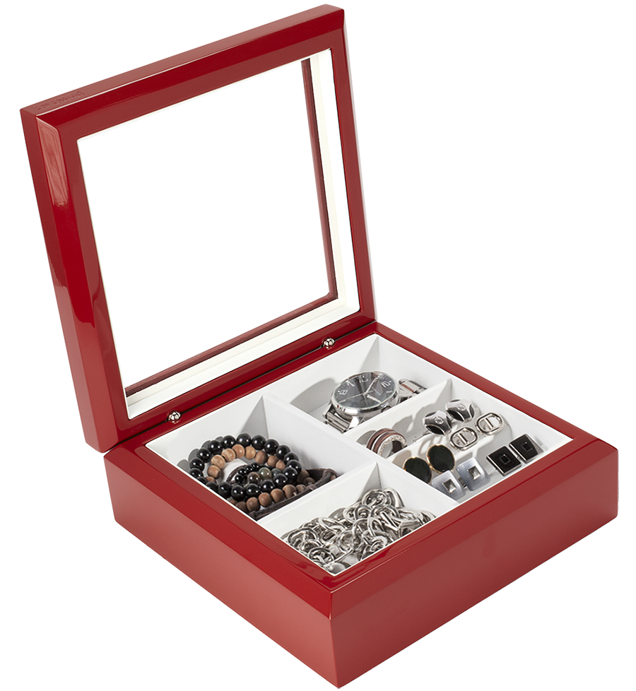 Red Jewelry Organizer Box OYOBox