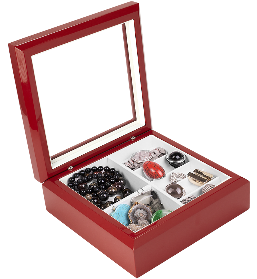 Red Jewelry Organizer Box OYOBox