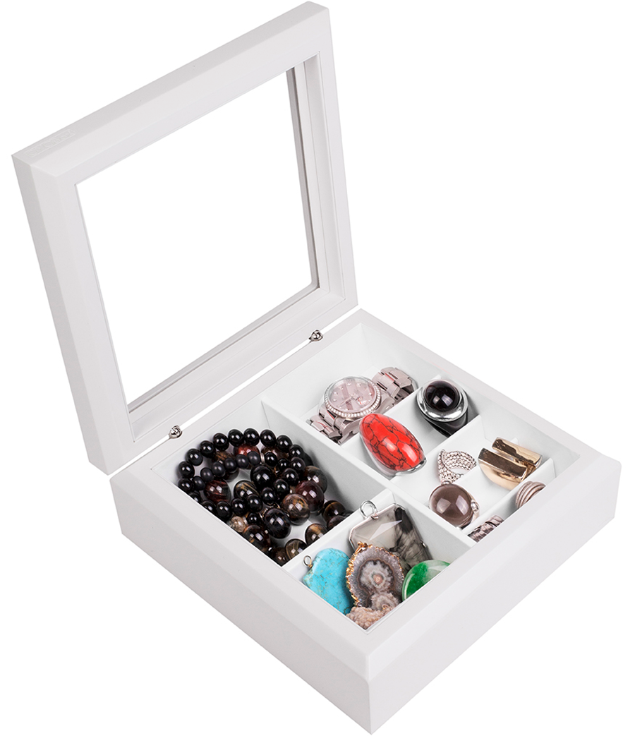 White Jewelry Organizer Box OYOBox